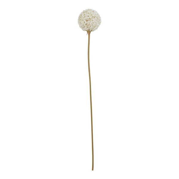 Artificial Snow White Allium Single Stem