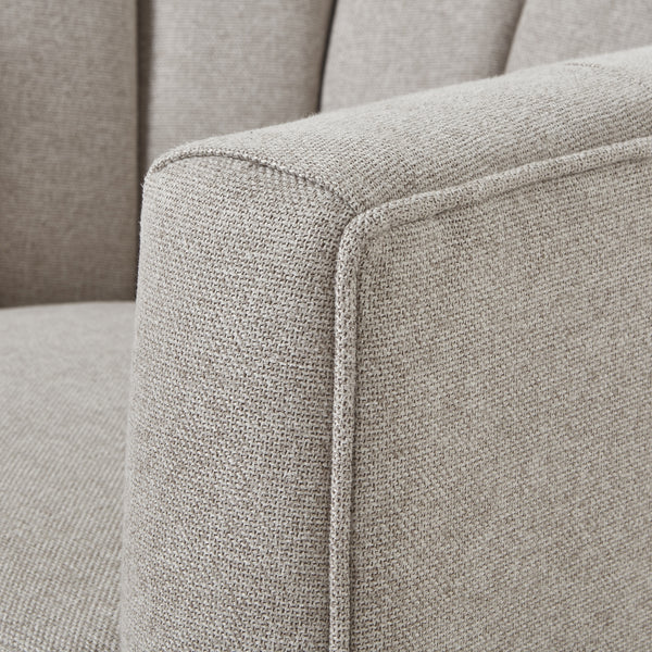 Lilliana Swivel Chair In Oatmeal Twill