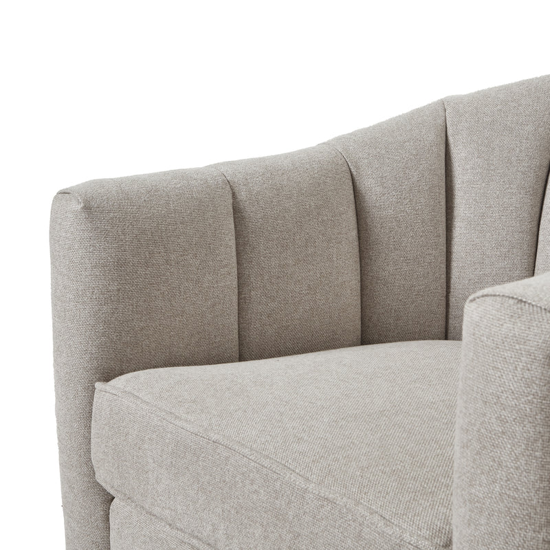 Lilliana Swivel Chair In Oatmeal Twill