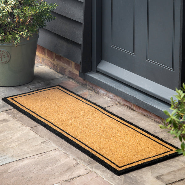 Sleek Border Coir Doormat