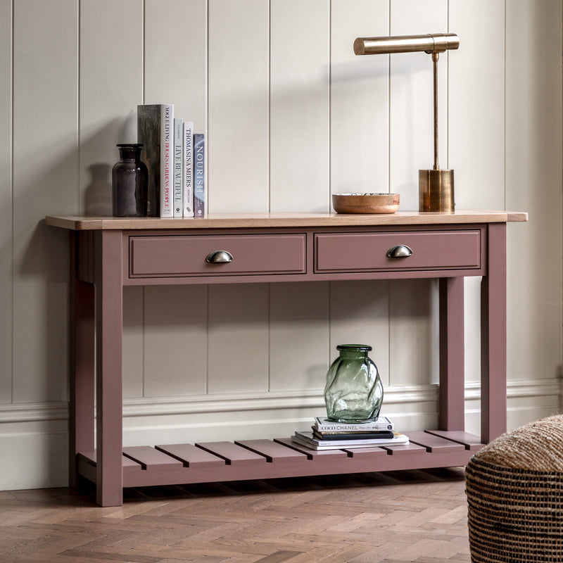 FARMINGTON OAK CONSOLE TABLE- CLAY