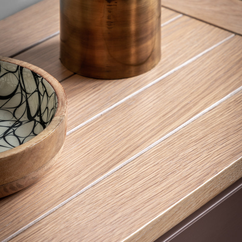 FARMINGTON OAK CONSOLE TABLE- CLAY