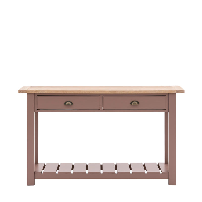 FARMINGTON OAK CONSOLE TABLE- CLAY