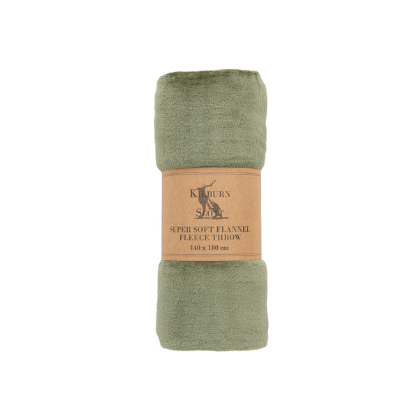 Olive Green Fleece Blanket