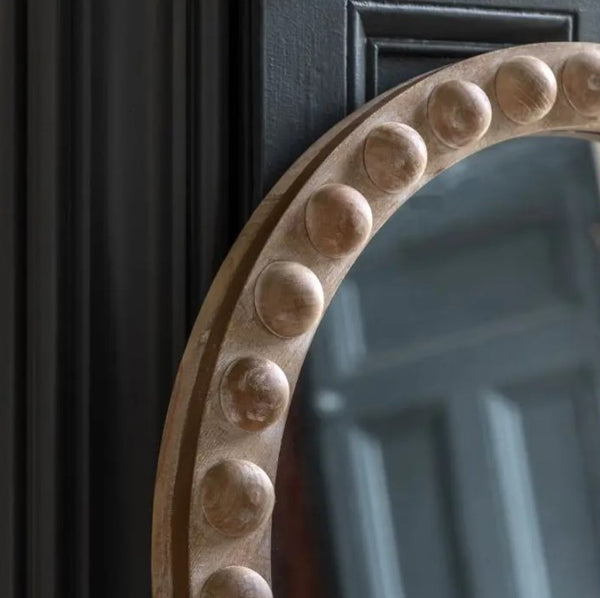 Beaded Arch Leaner Mirror