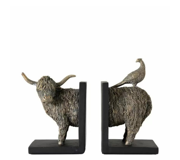 Highland Cow Bookends